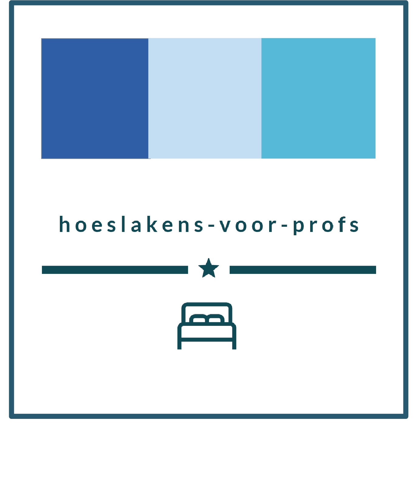 Split Hoeslaken voor topmatras of topper: 1 split, kies blauwtint